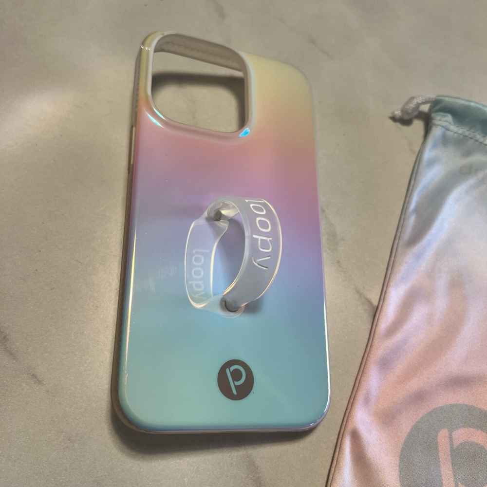 Loopy case, Pearl iridescent color for iPhone 13 Pro